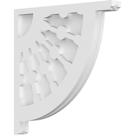 Ekena Millwork Classic Wagon Wheel Architectural Grade PVC Corbel, 1 7/8"W X 18"D X 18"H CORP01X18X18CW